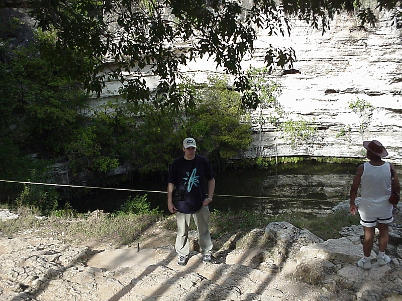 Taylor At Mayan Sacrificial Pool.jpg